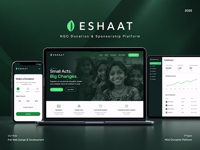 Eshaat - NGO Donation Platform