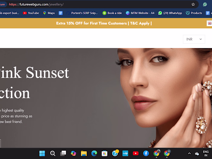 Luxury Jewelry E-Commerce Website – WordPress Development