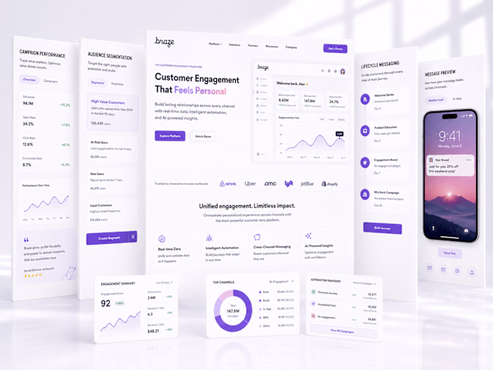 Braze Customer Engagement Platform Design

Designed