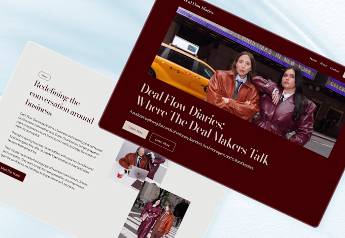 Designing a Premium Brand Website for a Modern Finance Podcast