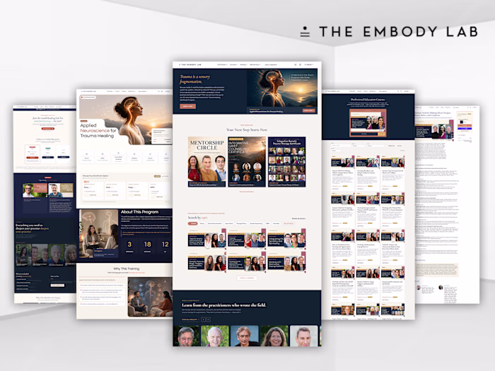 Custom Design and Development for The Embody Lab