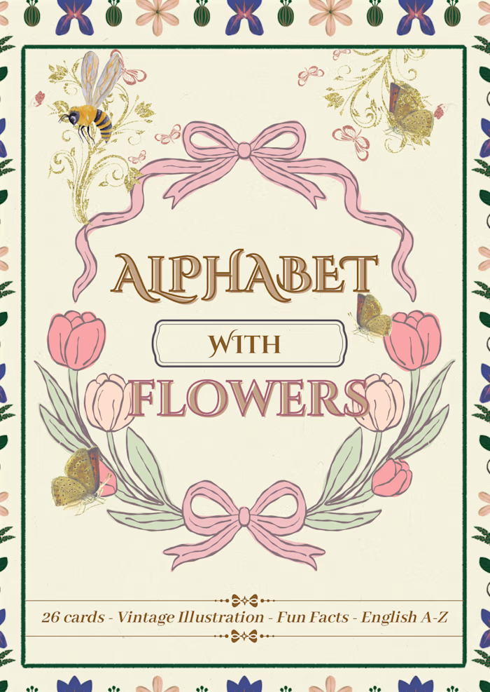 Creative Design: Floral Alphabet Series.