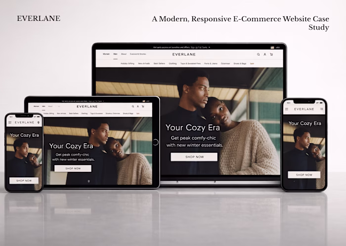 E-Commerce Website Design Case Study | Responsive UI/UX