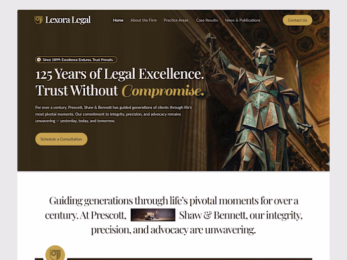 Designed this law firm website
