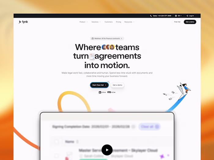 Website Development for fynk