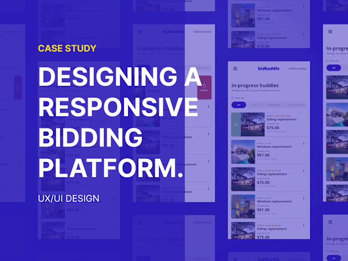 BidHuddle - Platform Redesign