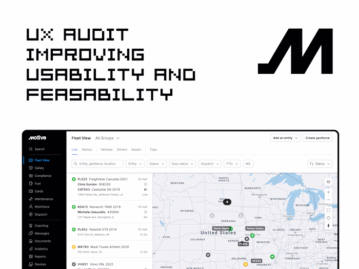 Motive's UX Audit