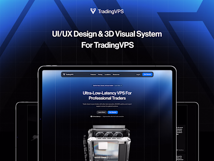 UI/UX Design for TradingVPS Website
