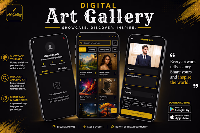 Digital Art Gallery App
A modern
