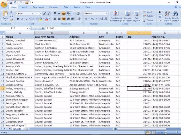 Data entry