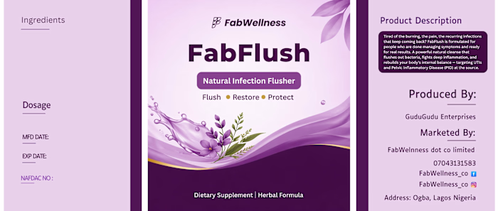 A supplement label for a