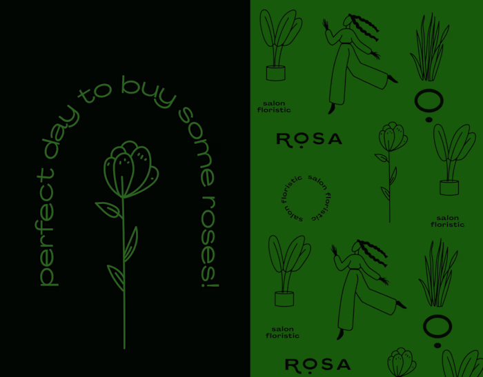 Flower shop identity