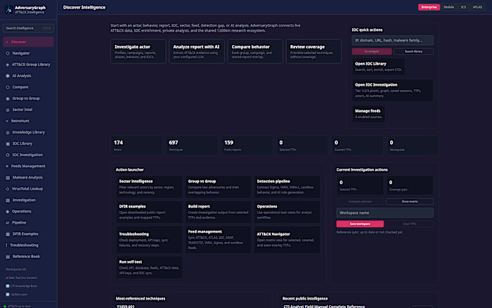 AdversaryGraph: CTI-to-Detection Workbench