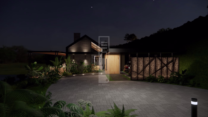 3D render housing & interior