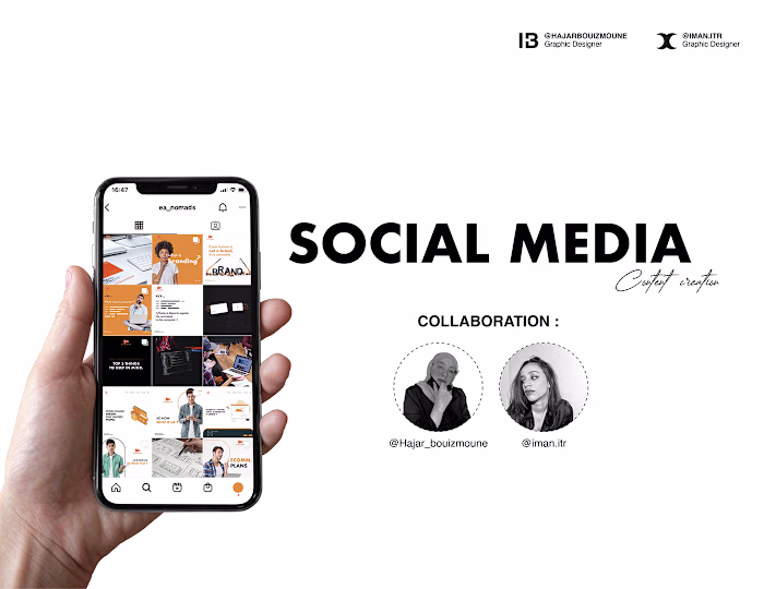 Social media - content creation - on Behance