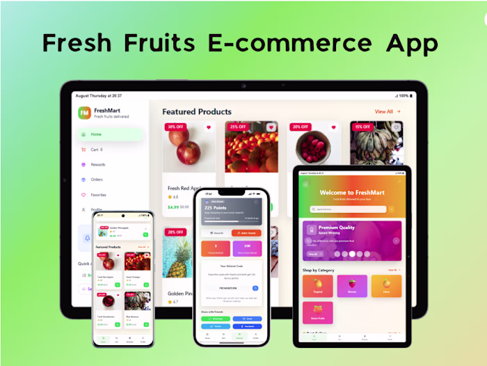 I developed a cross-platform e-commerce