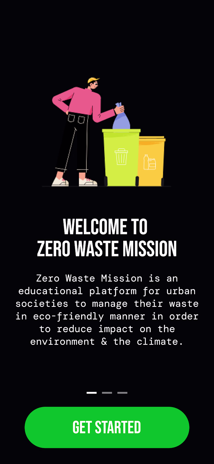Zero Waste Mission - Sustainability Awareness Mobile App