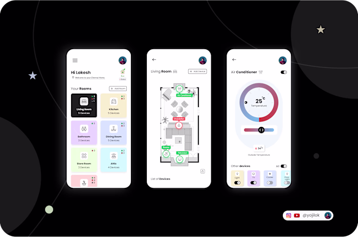 Smart Home Mobile App Design