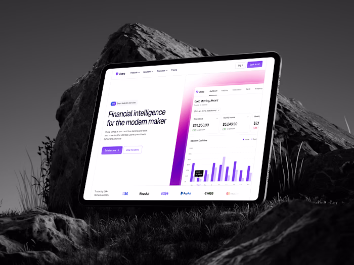 Vixora - Finance SaaS Website Design