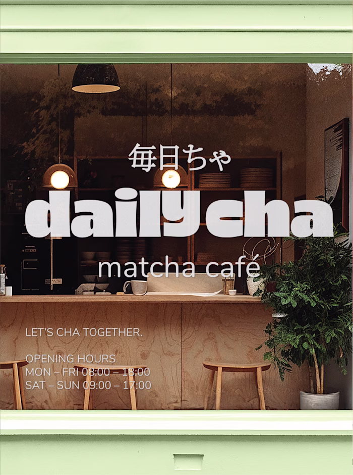 Branding & packaging for Daily Cha, let’s cha together. fres...