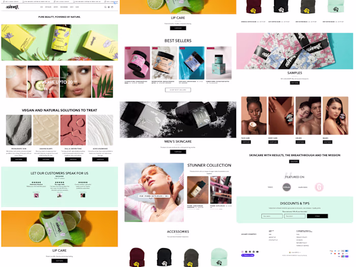 Shopify Store Development for Ashanti Cosmetics