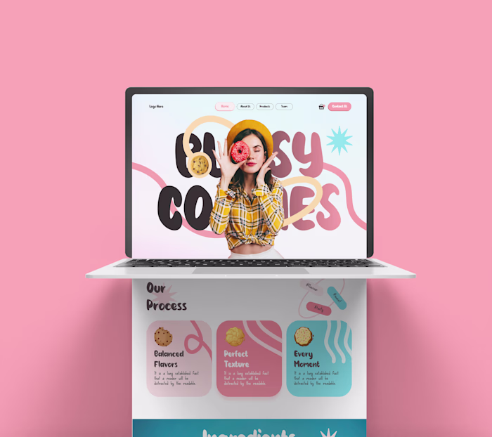 Cookie Website UI Design