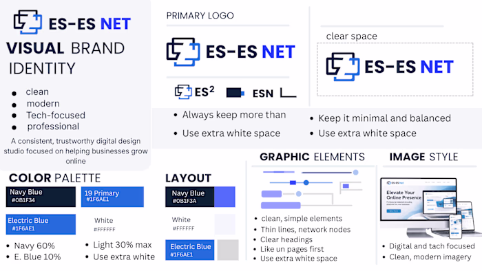 Designed a clean, tech-focused visual
