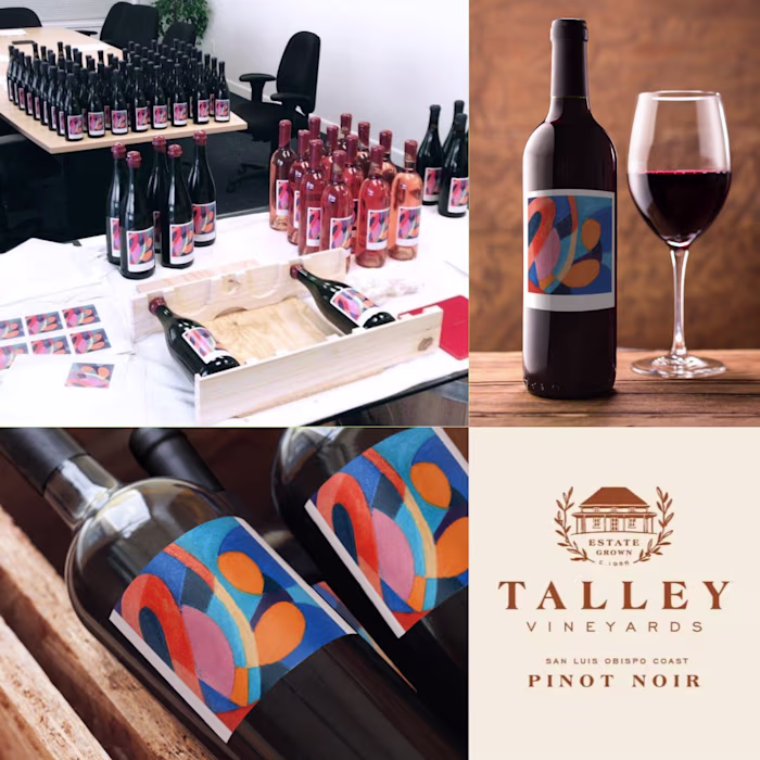 🍷 Elegant Wine Label Design 