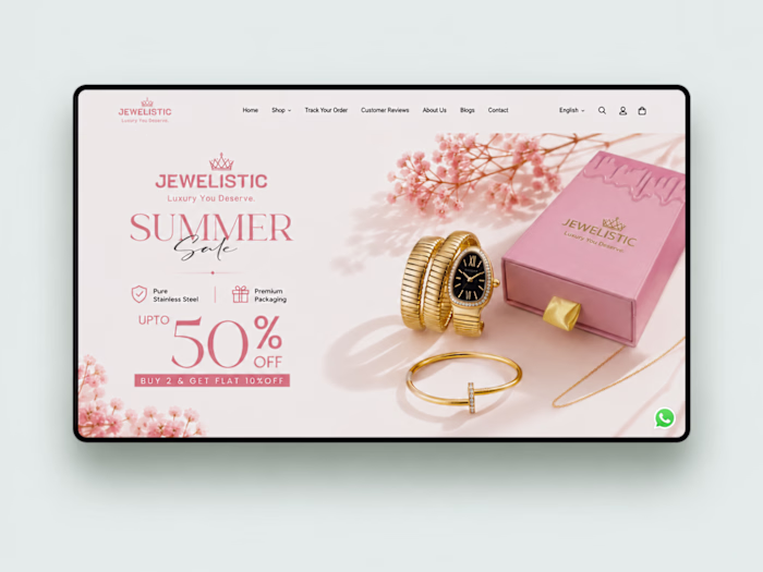 Luxury Jewelry Shopify Store Design & Development for Jeweli...