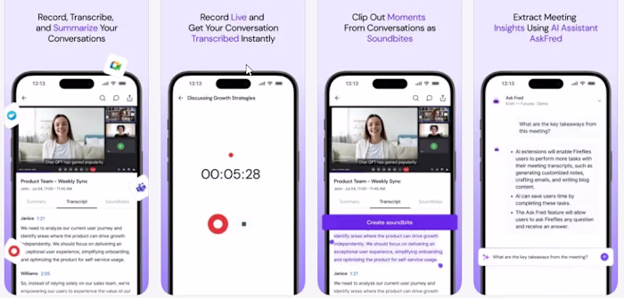 AI notetaker app