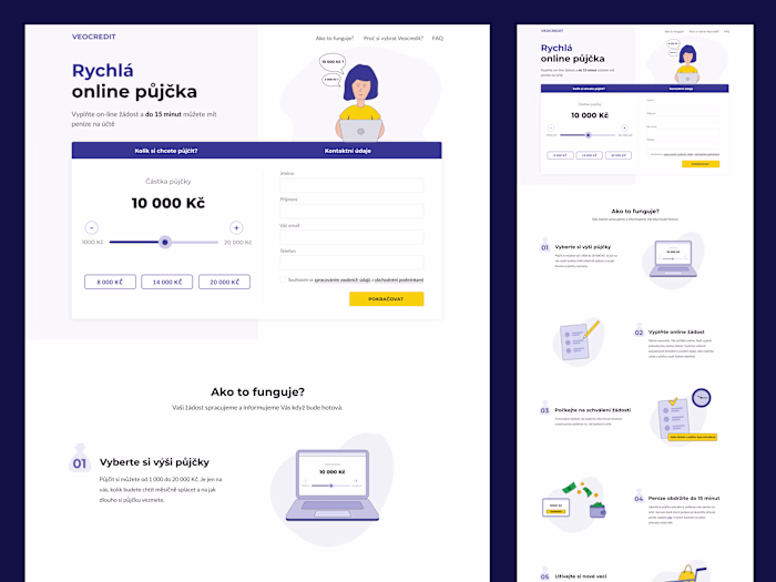 Veocredit Website Design
