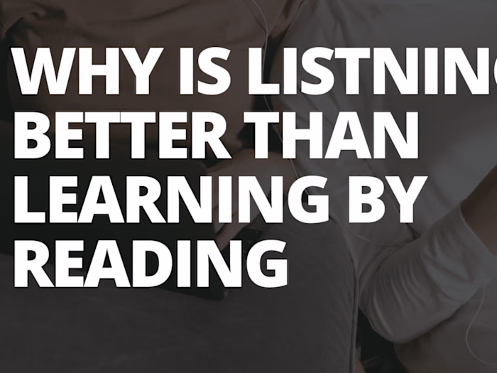 Why you should learn by listening to audio courses?