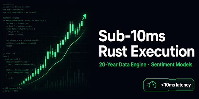 Algorithmic Trading Platform | Sub-10ms Rust Execution