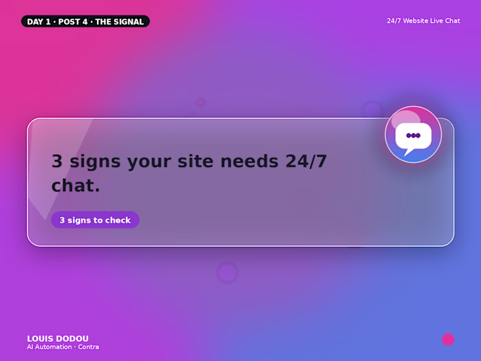 3 signs your site needs