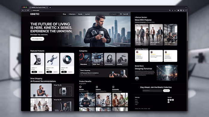 E-Commerce Landing Page UI/UX Design, D2C Web Store & Produc...