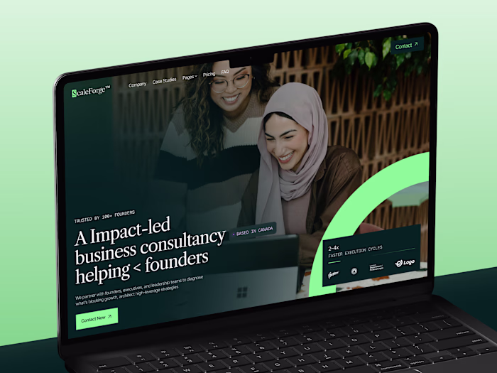 ScaleForge · Consulting / Marketing Agency website