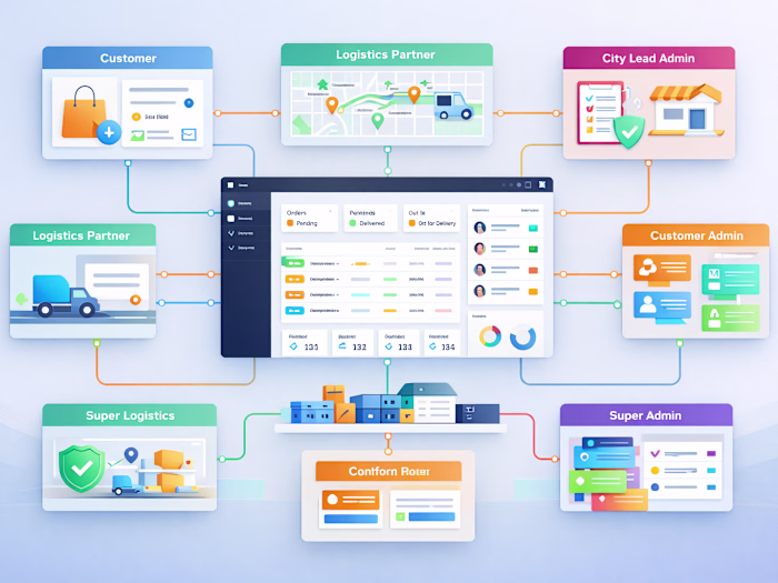 B2C Multi-Role Platform for Order & Logistics Operations Bui...