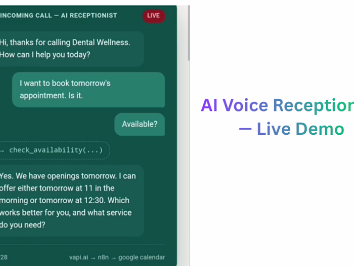 AI Voice Receptionist for Dental Clinics