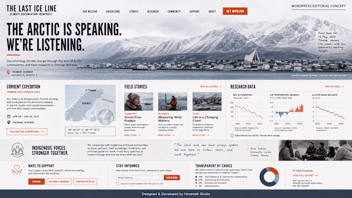 Landing Page Collection, Concept Designs