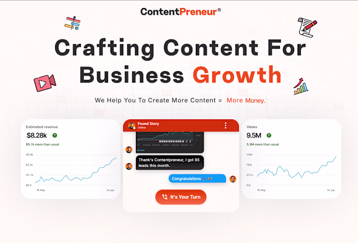 Contentpreneur.AI: Landing Page Design and Framer Development