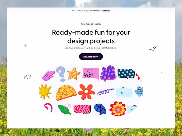 Doodles website - Editable and customizable doodle-style vectors
