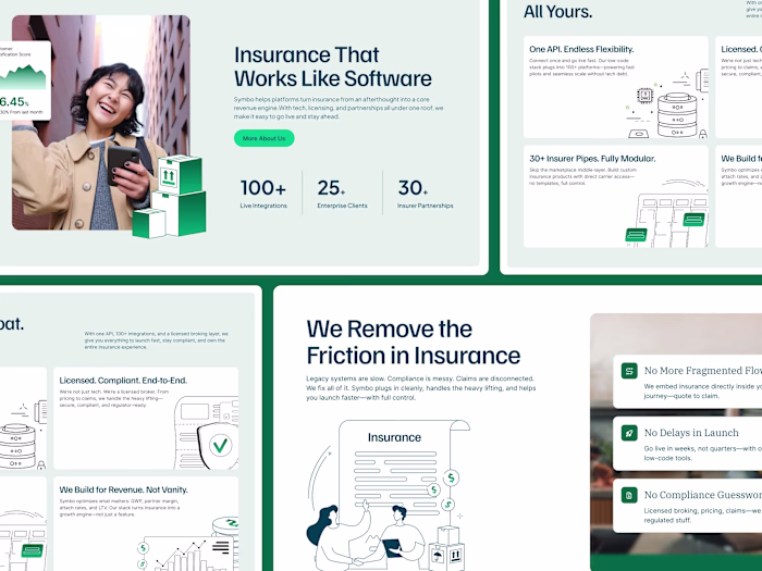 Recently worked on this web design concept for a modern insu...