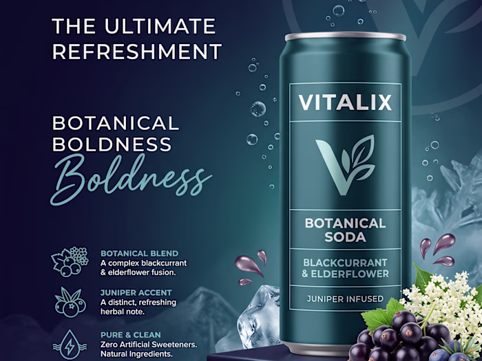 VITALIX: Premium Botanical Soda |