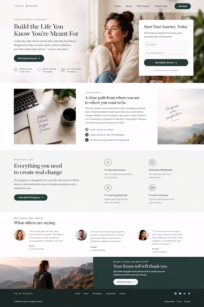 Hi Community, The client approved the Kajabi landing page pr...