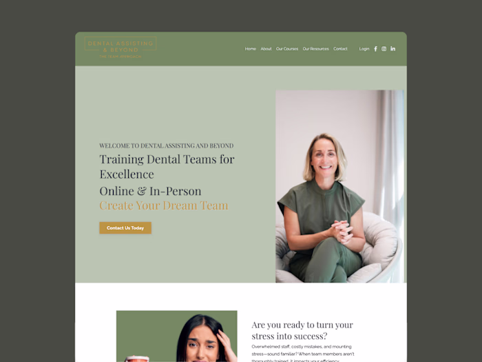 Dental Assisting And Beyond Website Design