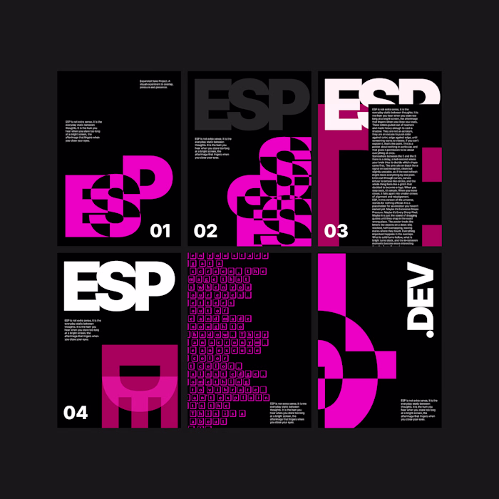 ESP poster explorations