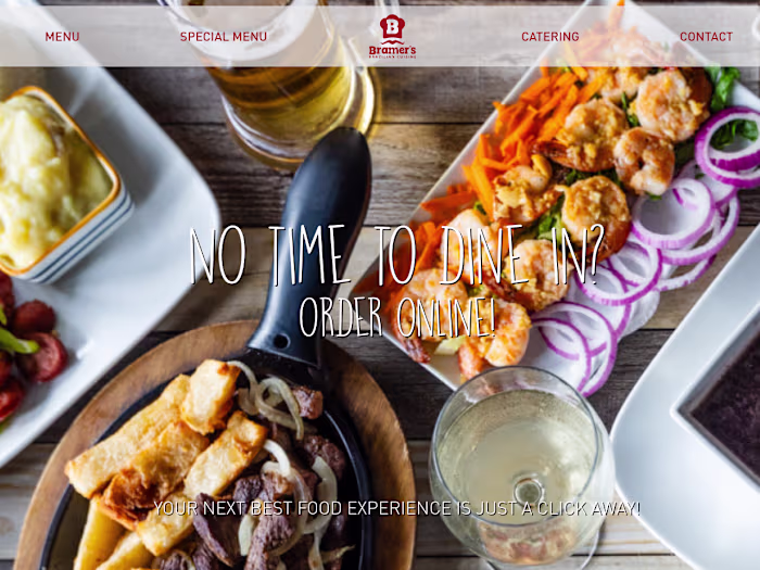Custom WordPress Theme Development for Bramers Brazilian Cuisine