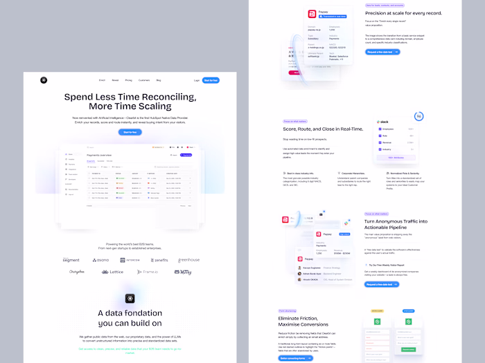 SaaS Landing Page Design and Development