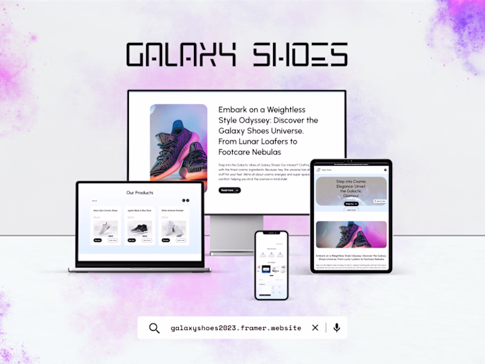 Galaxy Shoes: User Case (Template Customization)