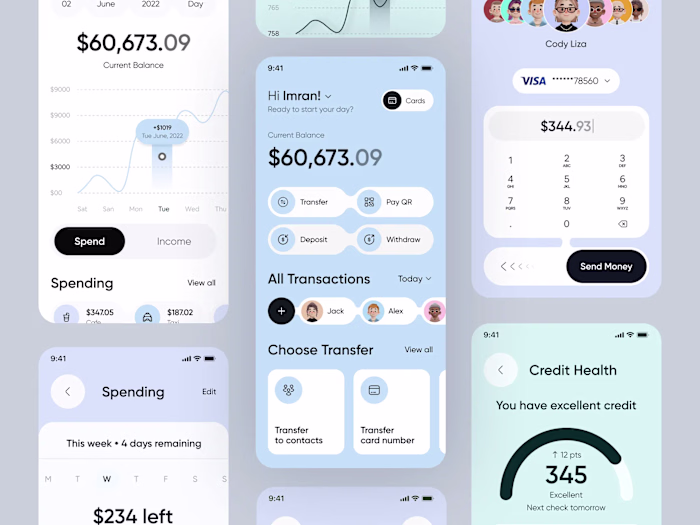 Finance Mobile App Concept -